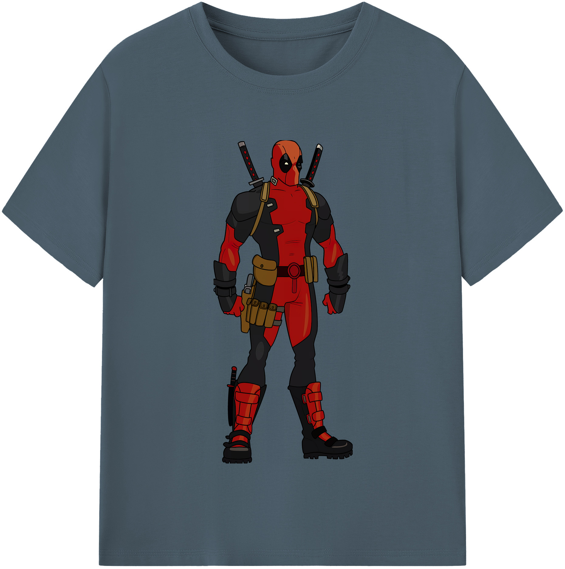（画像用） Deadpool デッドプール 綿100％半袖Tシャツ（フロントプリント）